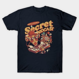 Matt and Shane's Secret Podcast Pizza Party Toon Design T-Shirt